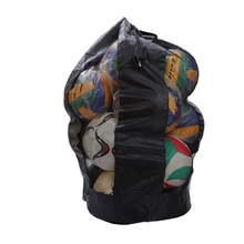 Large Capacity Durable Gym Storage Basketball Football Mesh Drawstring Bag Backpack